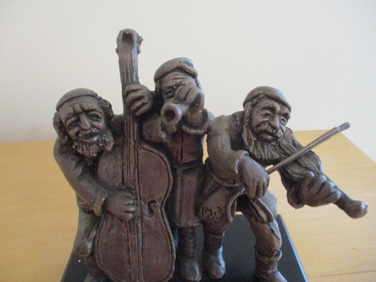 Yoel Zidon Hadany Silver Arts Jerusalem Israel Three Musicians Sculpture