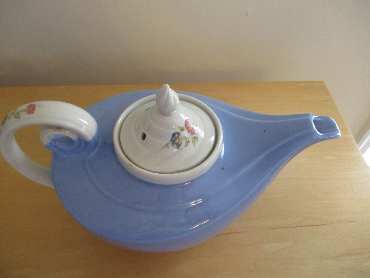 Vintage Halls Superior Quality Kitchenware Bone China Floral Aladdin Teapot