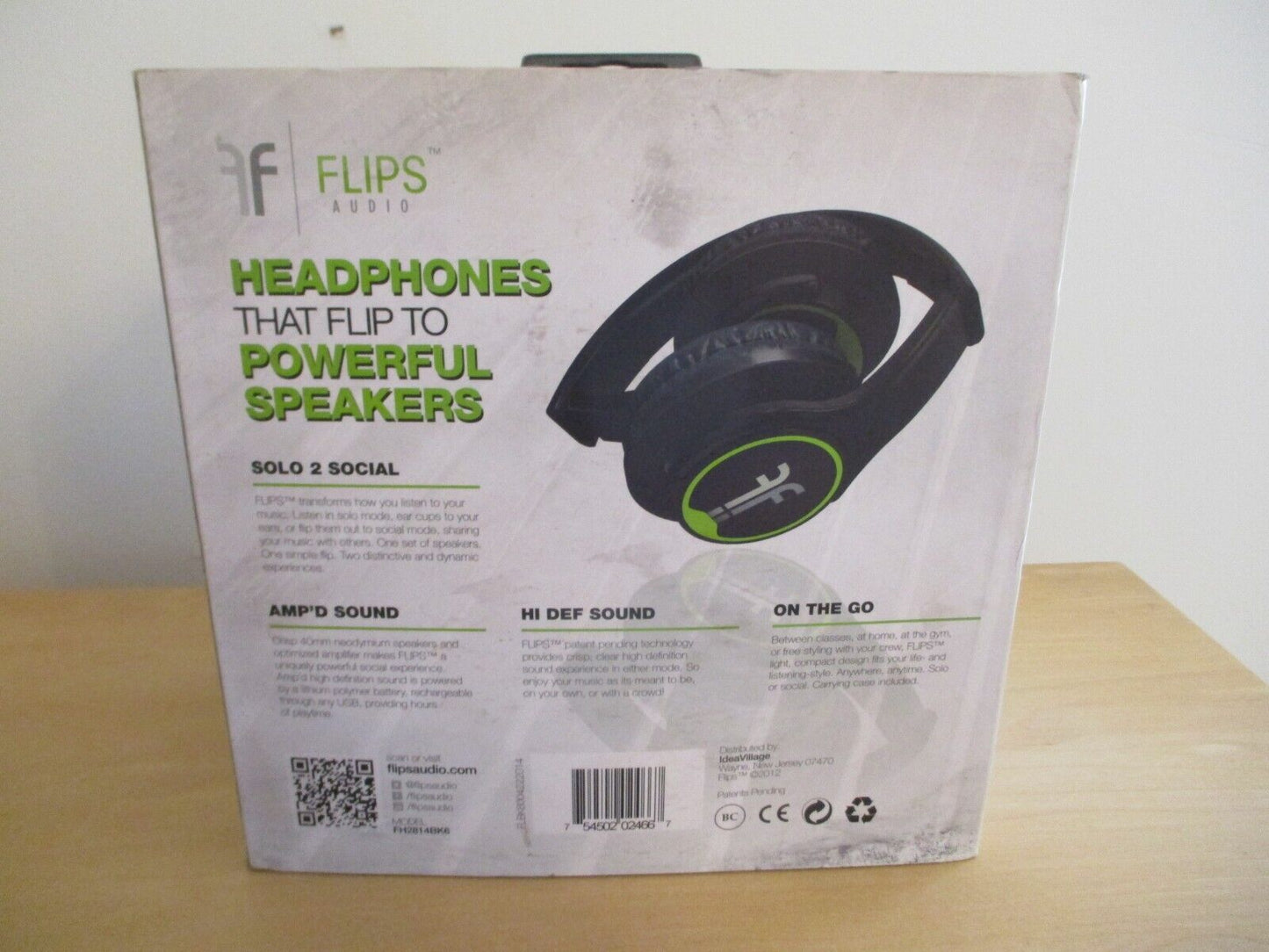 Flips Audio Headphones - Speakers NEW - Sealed