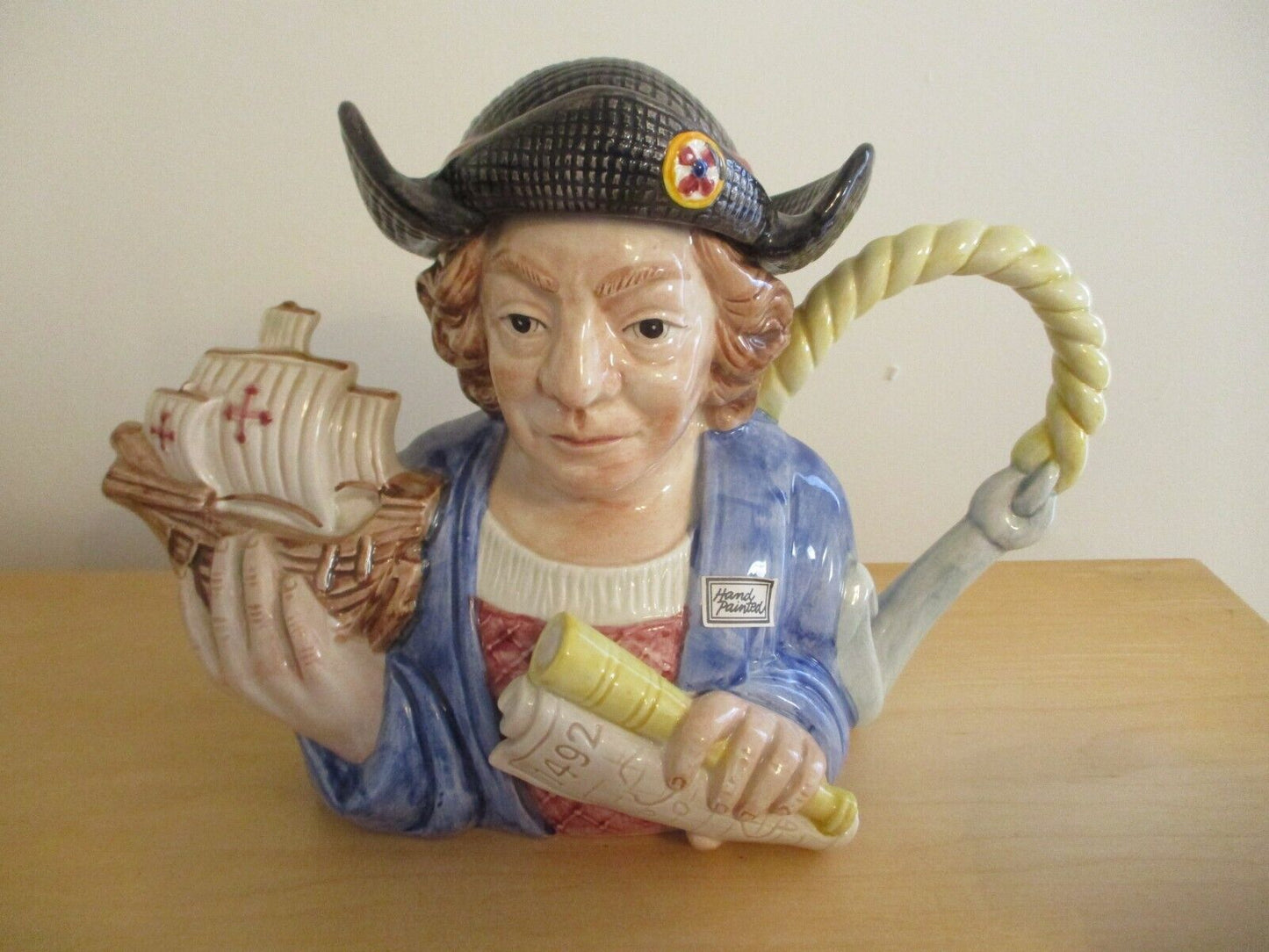 Fitz & Floyd Christopher Columbus Teapot Figures From History Limited 999 /7500