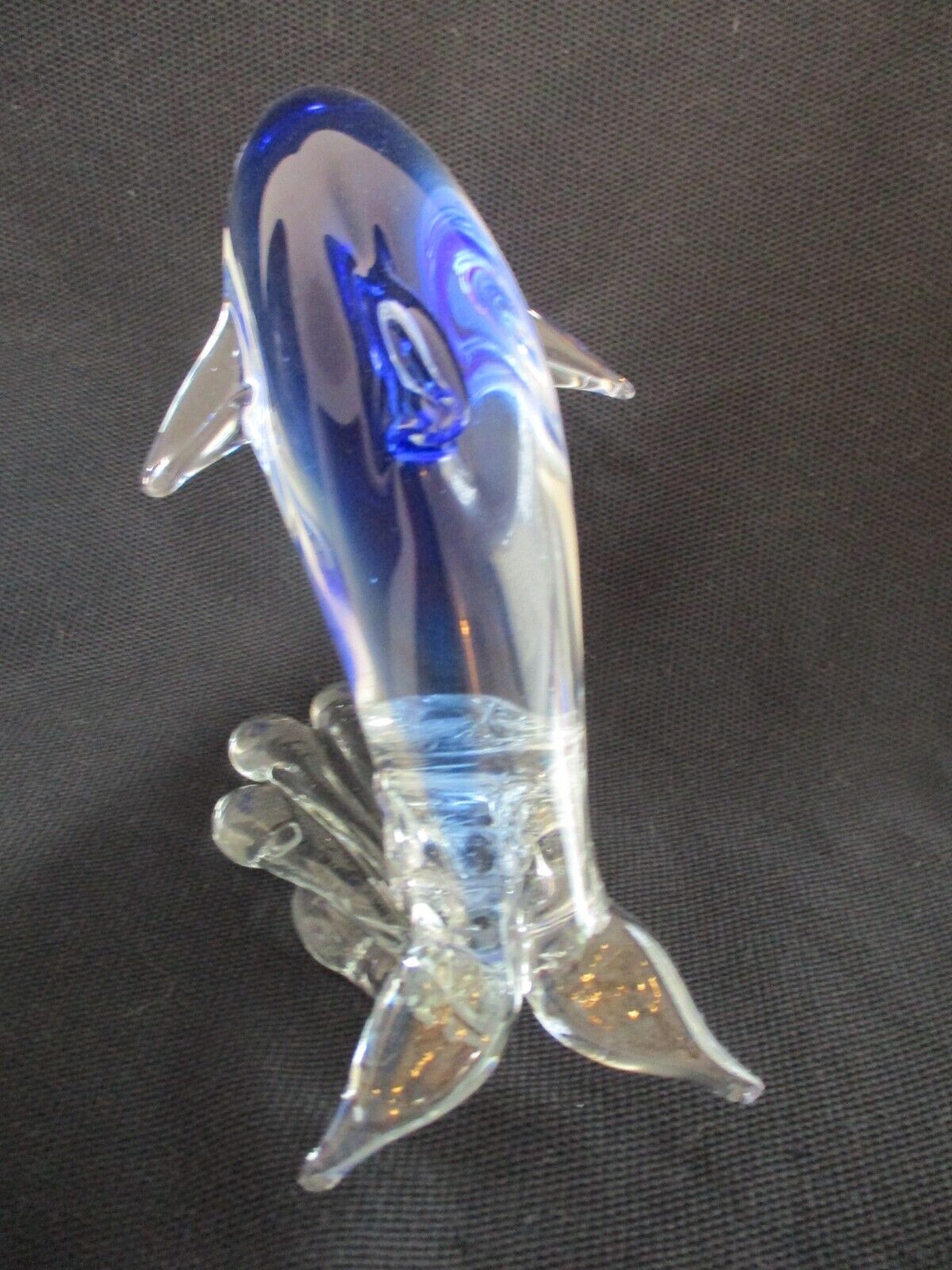 Dynasty Gallery Art Glass Dolphin Porpoise Paperweight Sculpture Figurine
