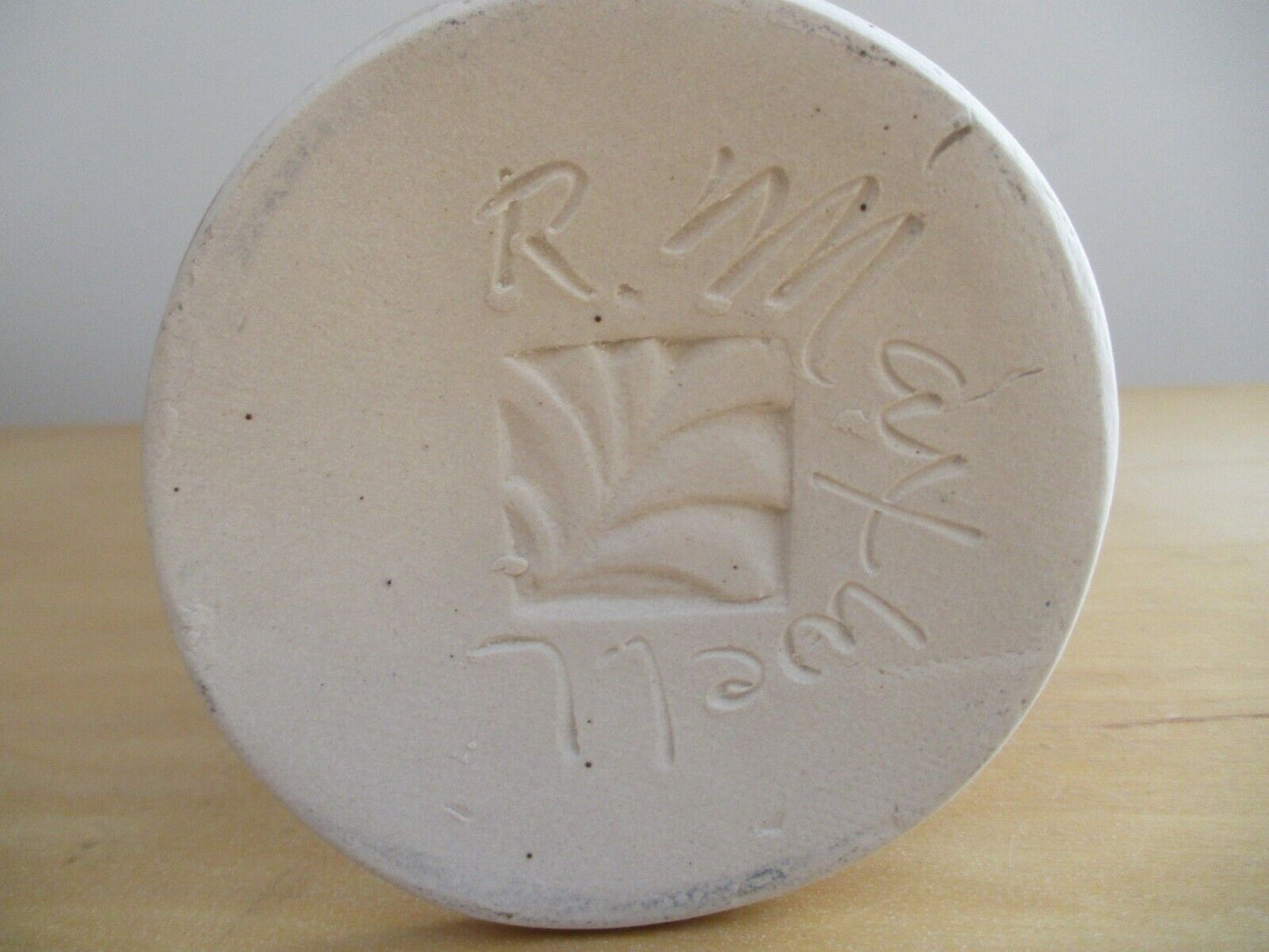 R Maxwell Art Pottery Vase 8 1/2" Signed Rare Signed