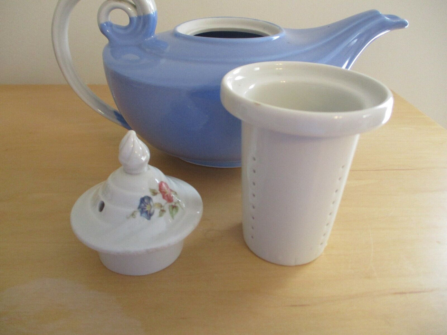 Vintage Halls Superior Quality Kitchenware Bone China Floral Aladdin Teapot