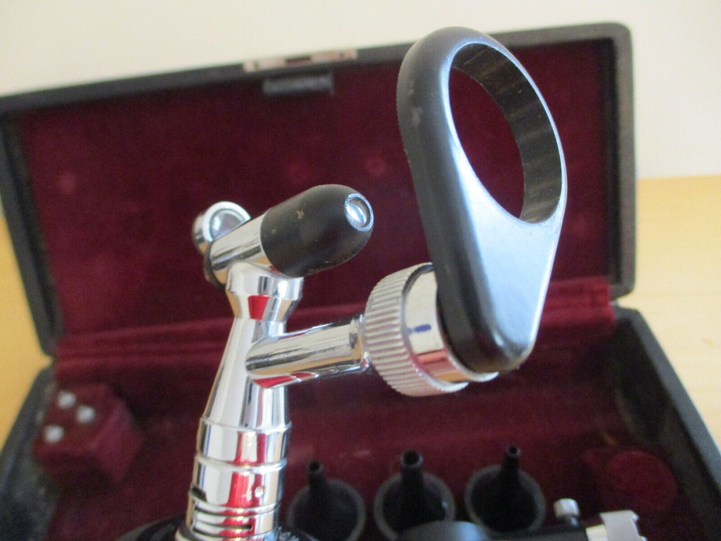 WWII USN MD Welch Allyn Otoscope Ophthalmoscope National Instrument Co in Case