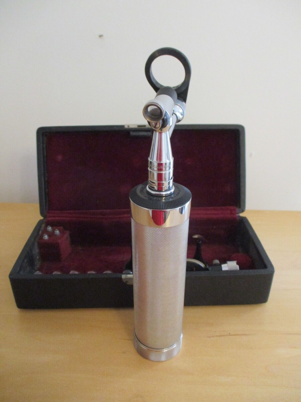 WWII USN MD Welch Allyn Otoscope Ophthalmoscope National Instrument Co in Case