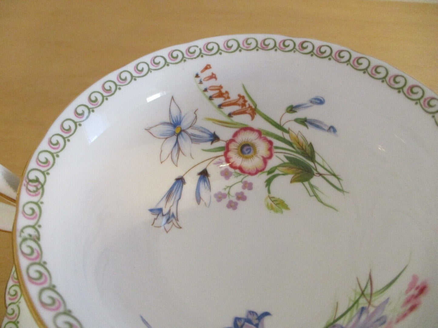 Vintage Shelley Tea Cup & Saucer - "WILD FLOWERS" # Z13686