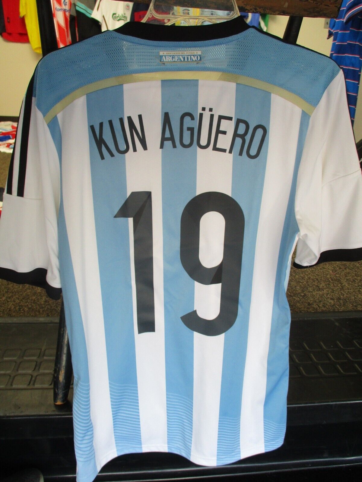 Adidas Argentina AFA Kun Aguero #16 Jersey, Size M