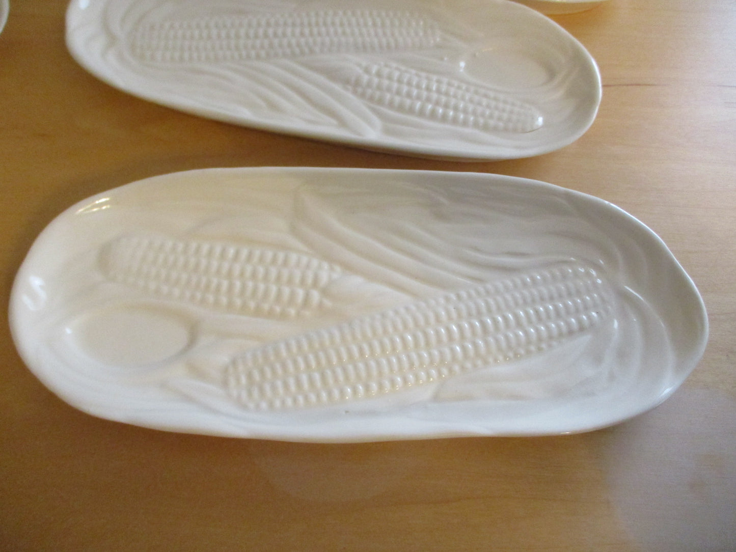 Corn on the Cob Holder Plates Set of 6 Made in Czechoslovakia