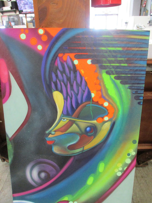 Cope2 Original Aerosol on Canvas Pose II 98 @ 48" x 24"