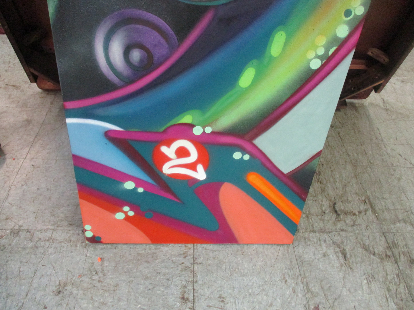 Cope2 Original Aerosol on Canvas Pose II 98 @ 48" x 24"