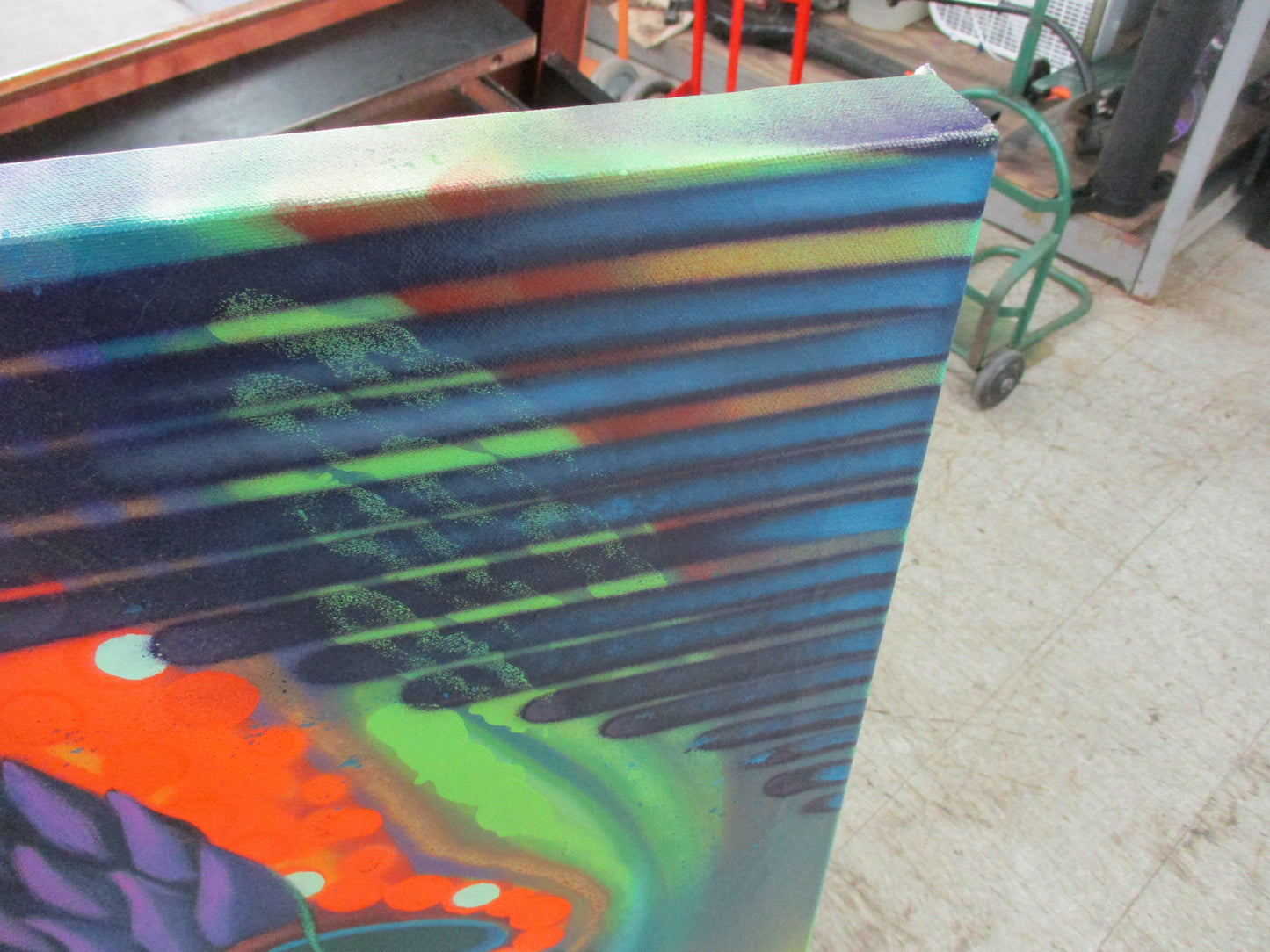 Cope2 Original Aerosol on Canvas Pose II 98 @ 48" x 24"