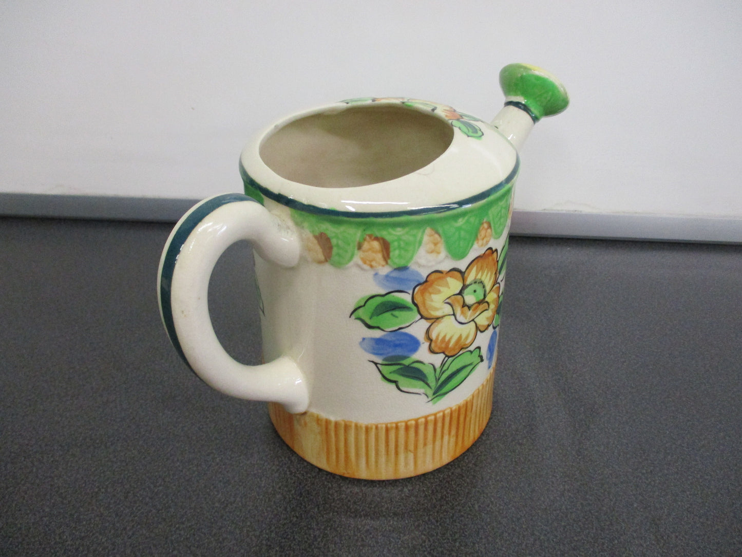 Moriyama Porcelain Decorative Watering Can 6 1/2" tall