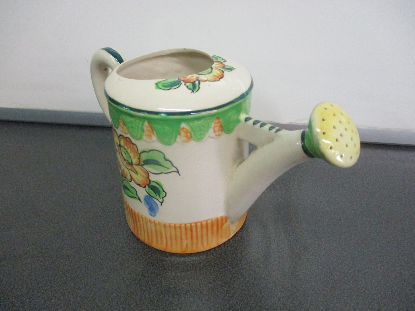 Moriyama Porcelain Decorative Watering Can 6 1/2" tall