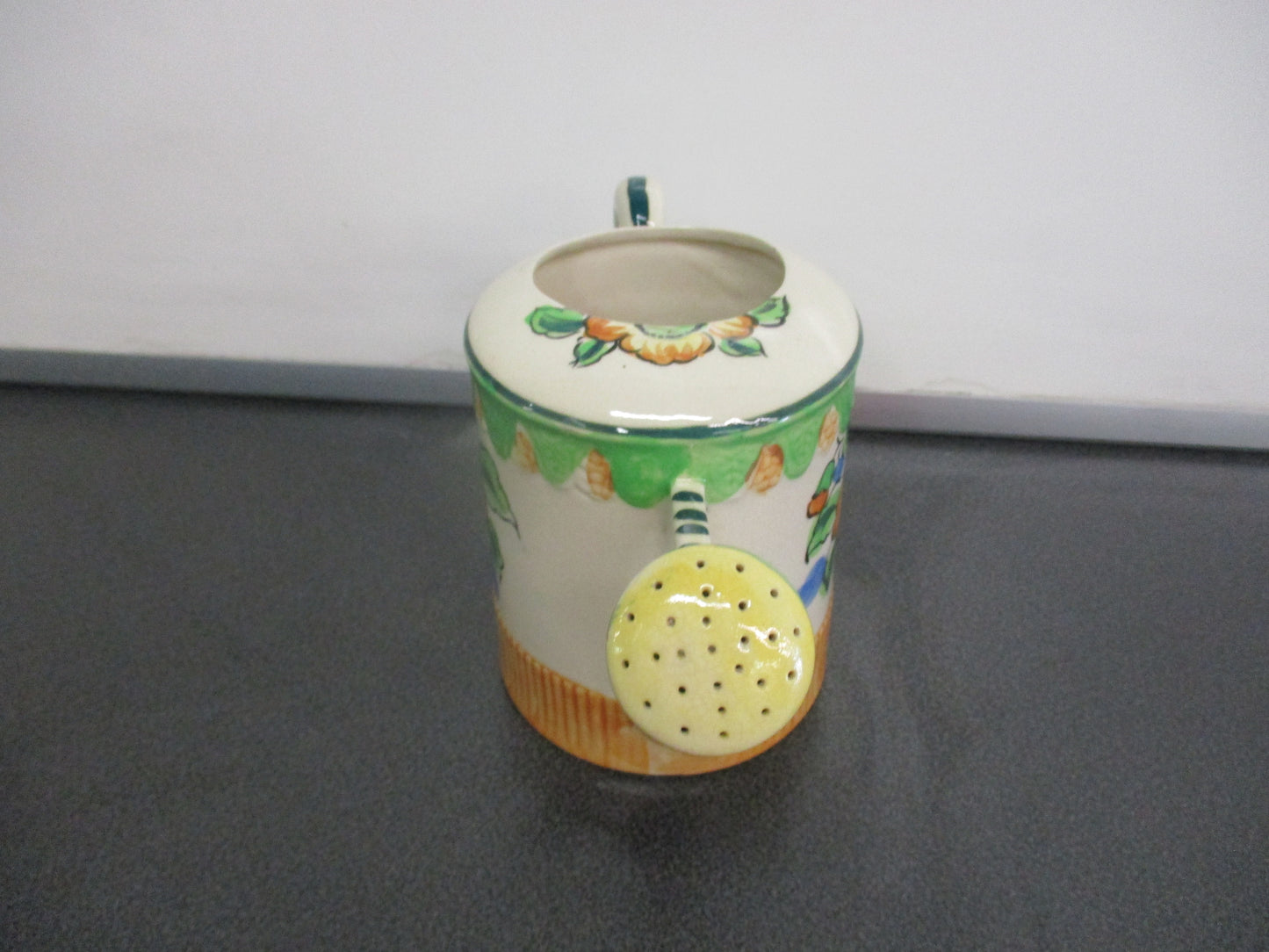 Moriyama Porcelain Decorative Watering Can 6 1/2" tall