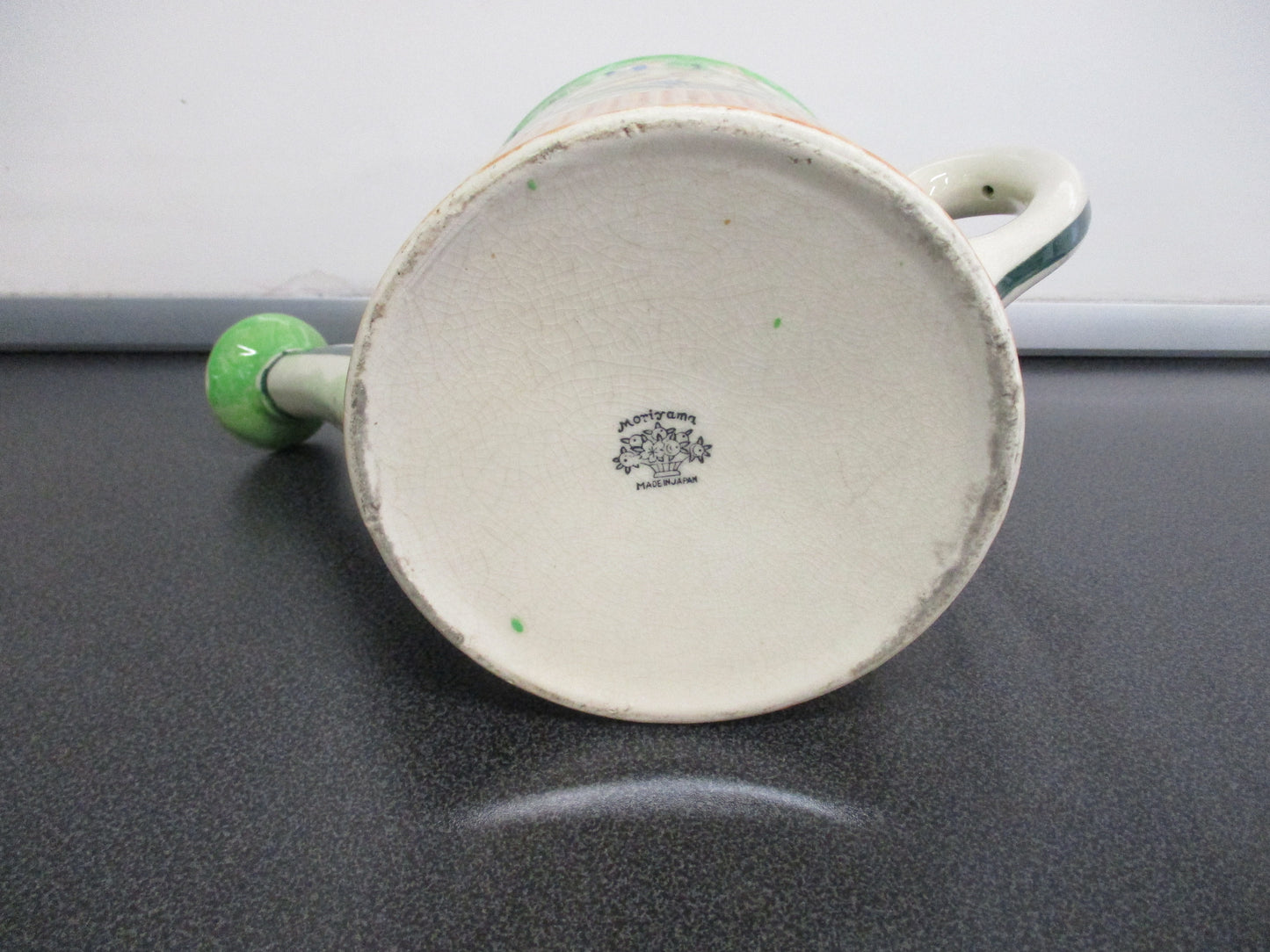 Moriyama Porcelain Decorative Watering Can 6 1/2" tall