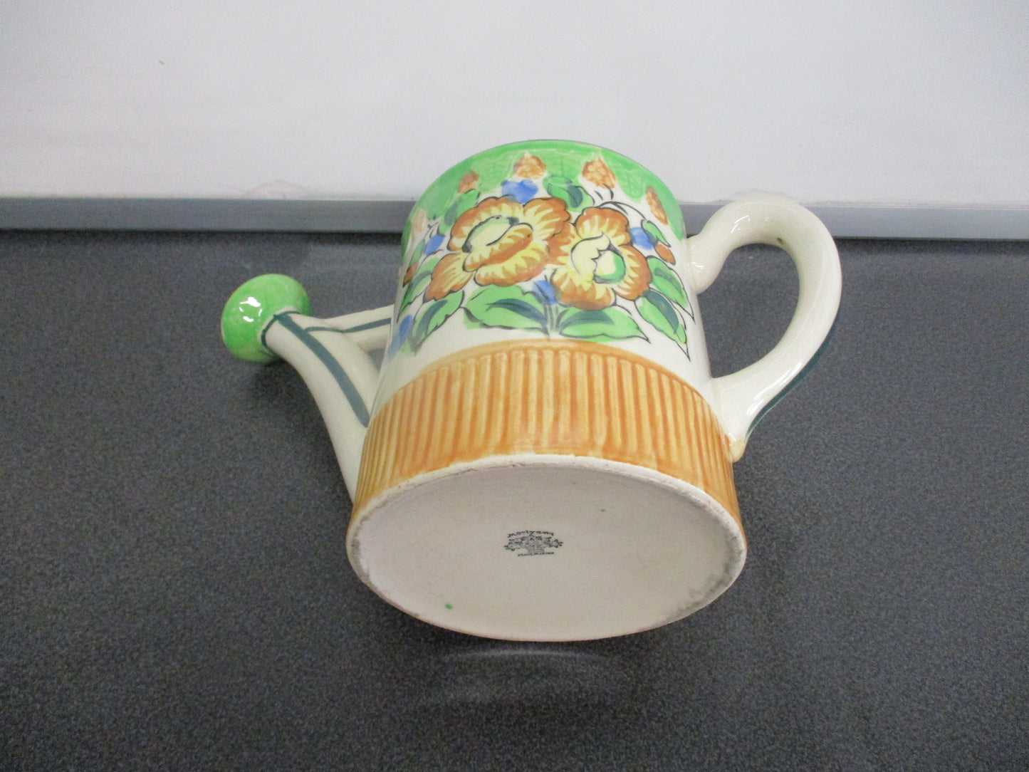 Moriyama Porcelain Decorative Watering Can 6 1/2" tall