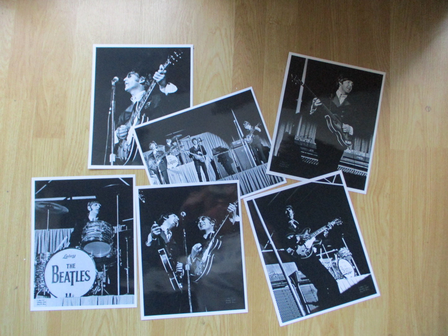 Set of 6 Original Beatles Photos from August 16, 1966 Philadelphia Concert