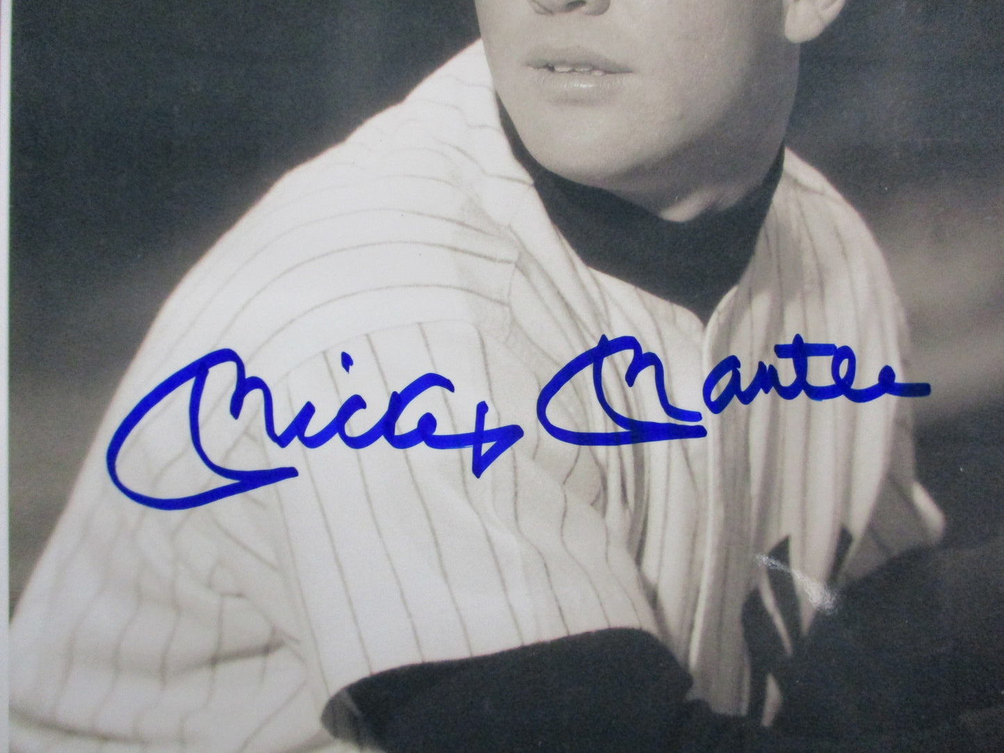 Priceless Mickey Mantle Signed Rookie Photograph 8 x 10 w/ COA