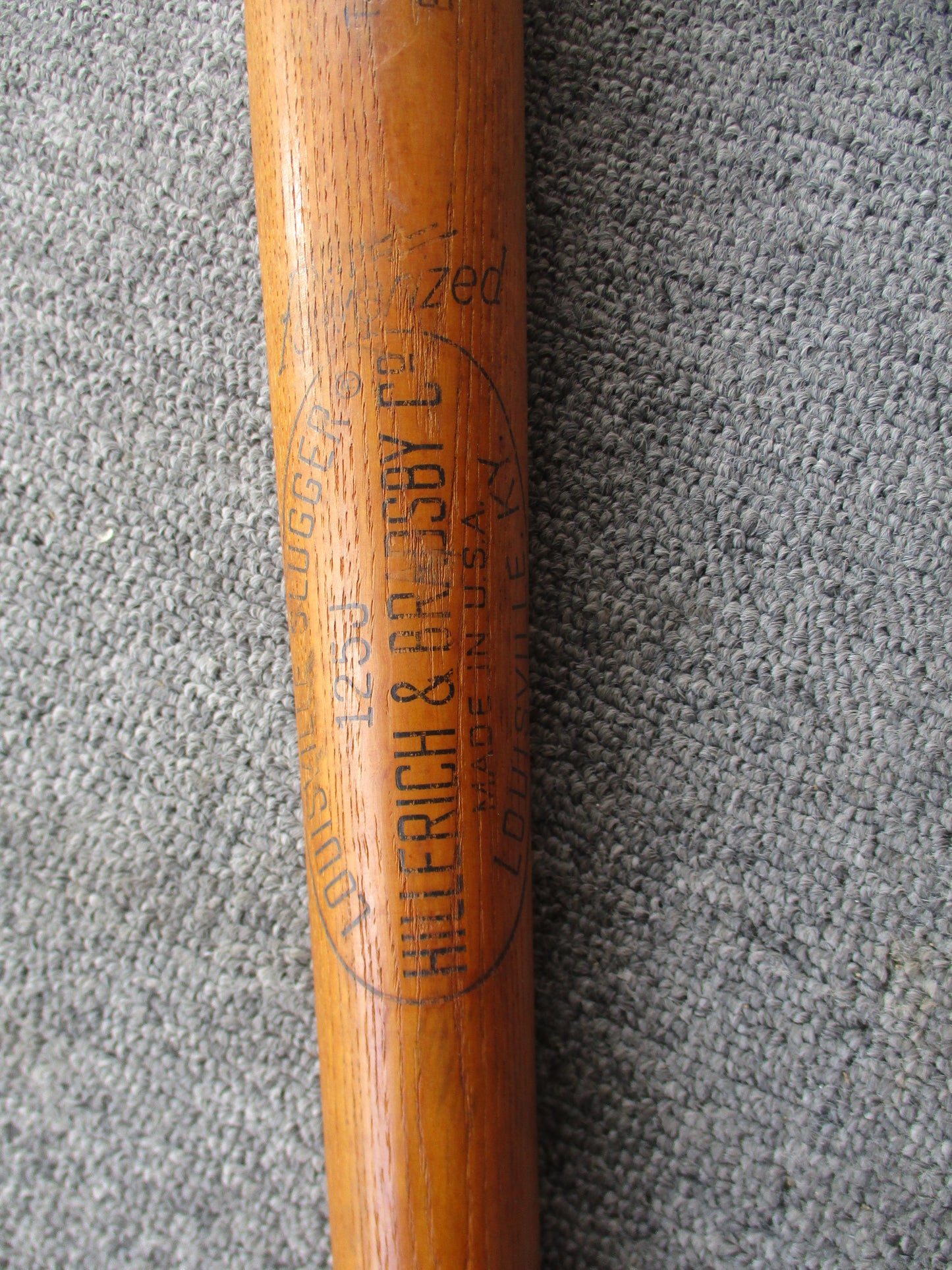 Trish Speaker Signed Baseball Bat Genuine with COA