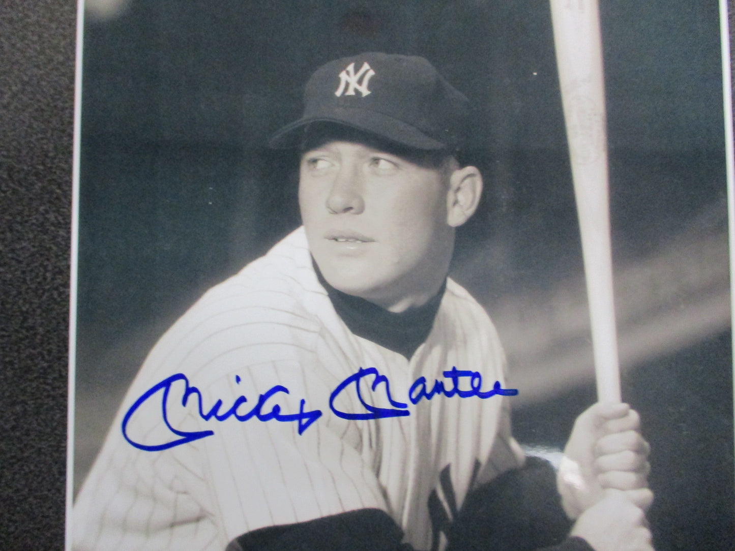 Priceless Mickey Mantle Signed Rookie Photograph 8 x 10 w/ COA