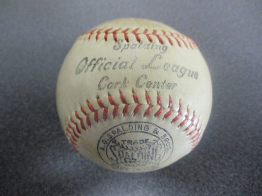 Rare Collector's Gem: Lou Gehrig Signed Official Spalding Baseball with Authenticity Certificate