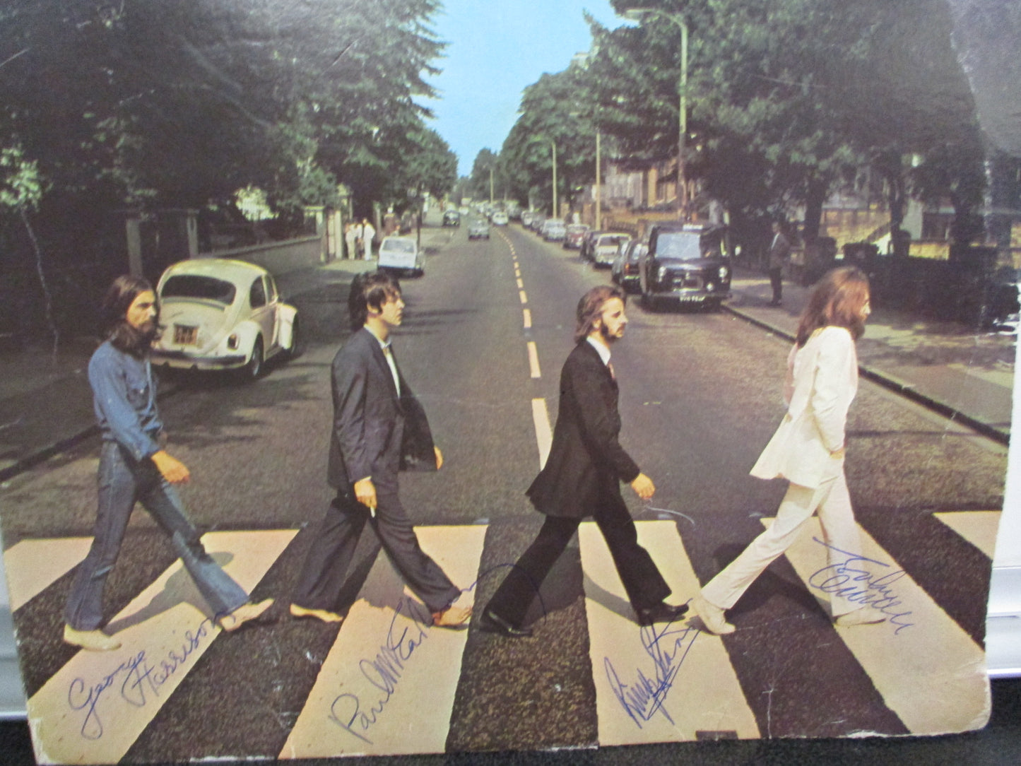 Beatles Abby Road Album Signed by All 4 Beatles Fab 4