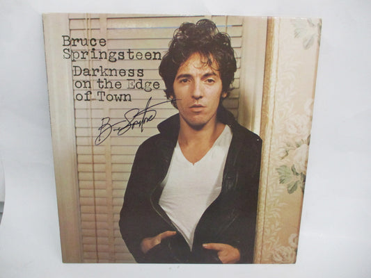 Authentic Bruce Springsteen Autographed "Darkness on the Edge of Town" Album Cover with Certificate of Authenticity (COA)
