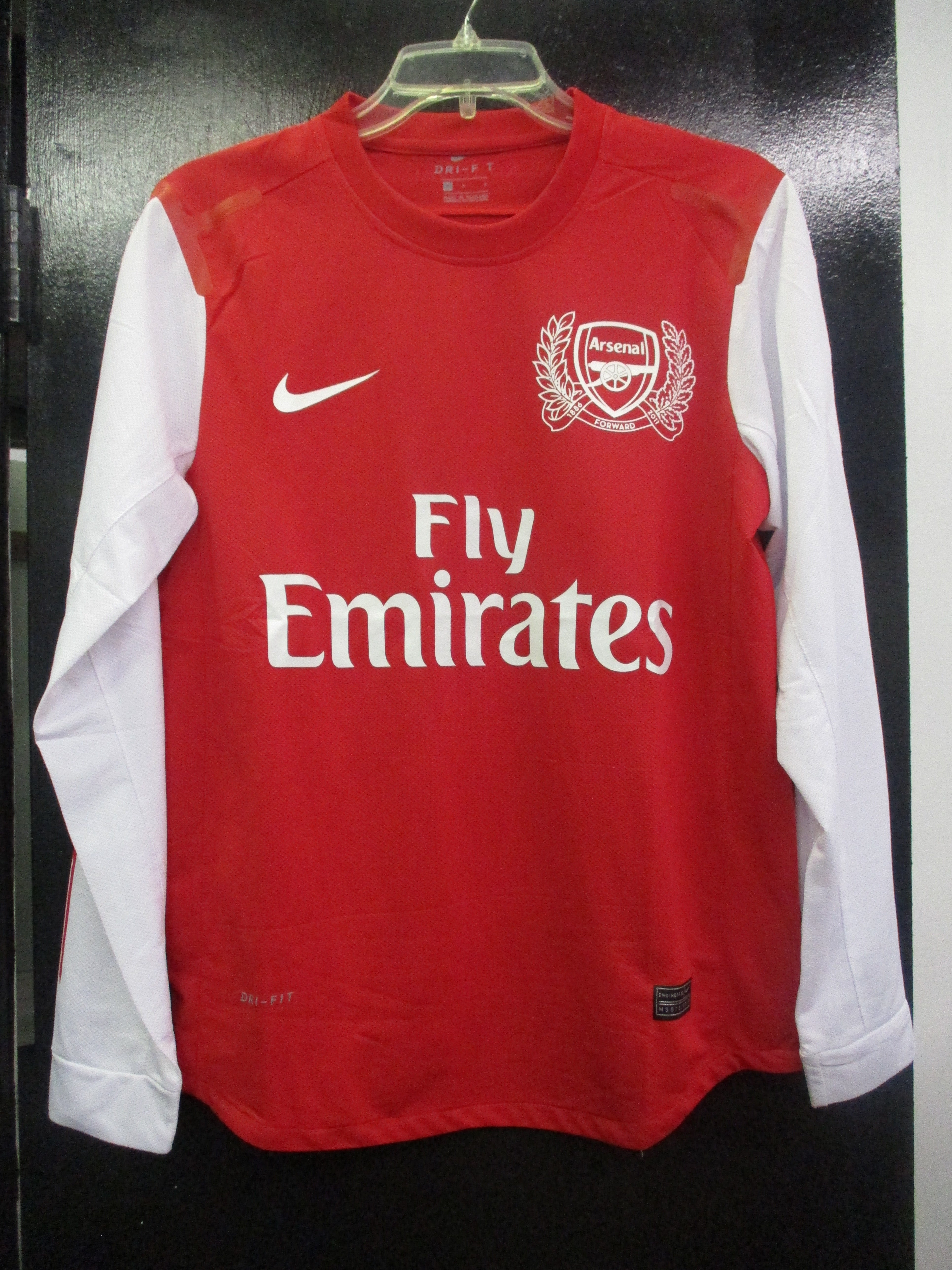 Pre owned Nike Arsenal Long Sleeve Dri Fit Forward Jersey Size S