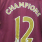 Umbro Manchester City Maroon Champions #12 Jersey, Size 44
