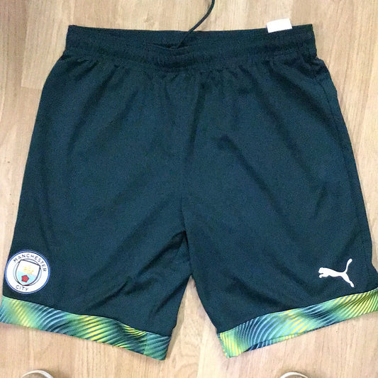 Puma Manchester City Hunter Green Mesh Shorts,  Size M