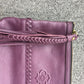 orYany Purple Leather Zippered Clutch w/Tassels