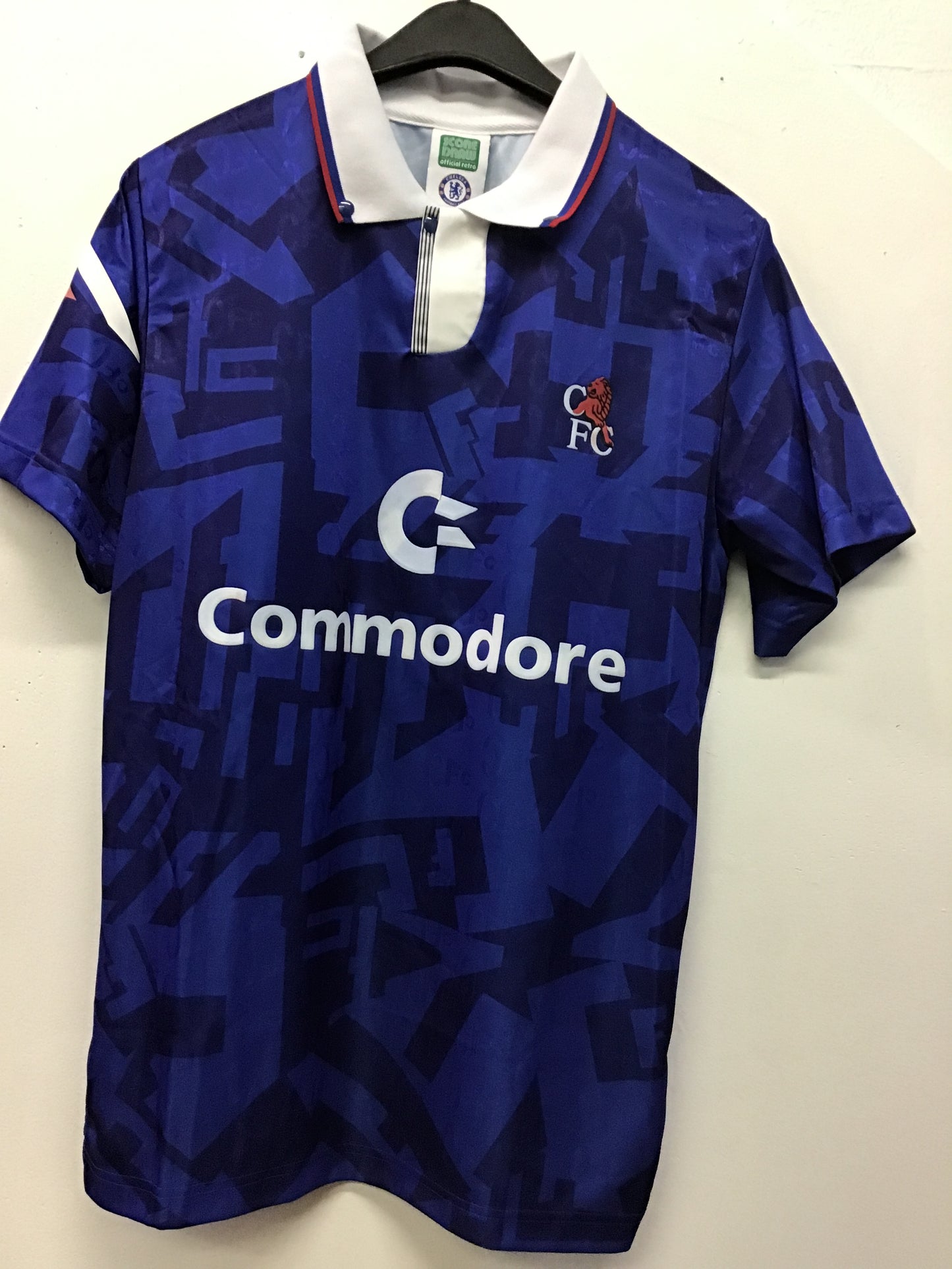 Scoredraw Retro Chelsea FC Commodore Shirt, Size M