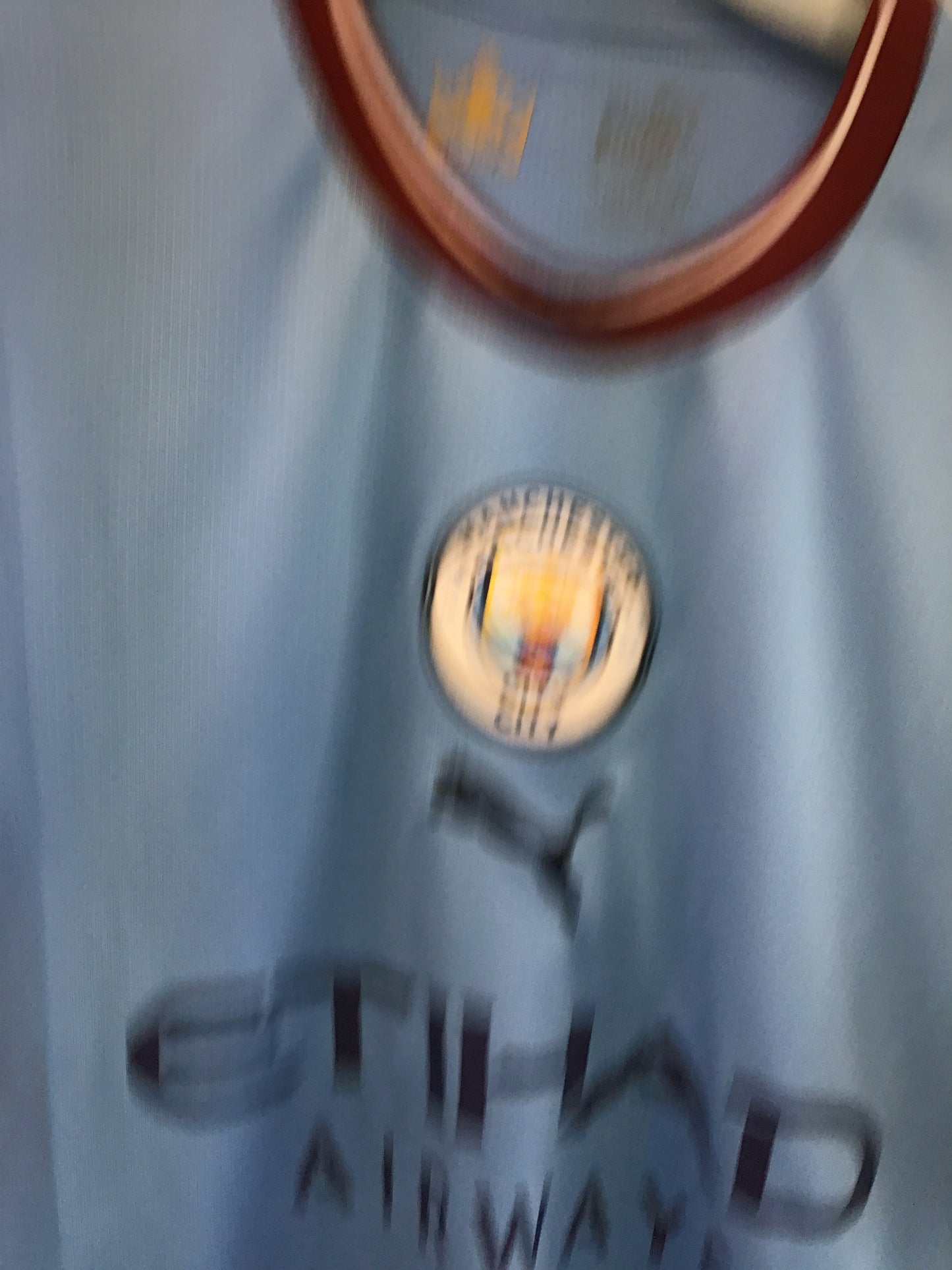 Puma Manchester City 2017 Authentic Jersey, Size M