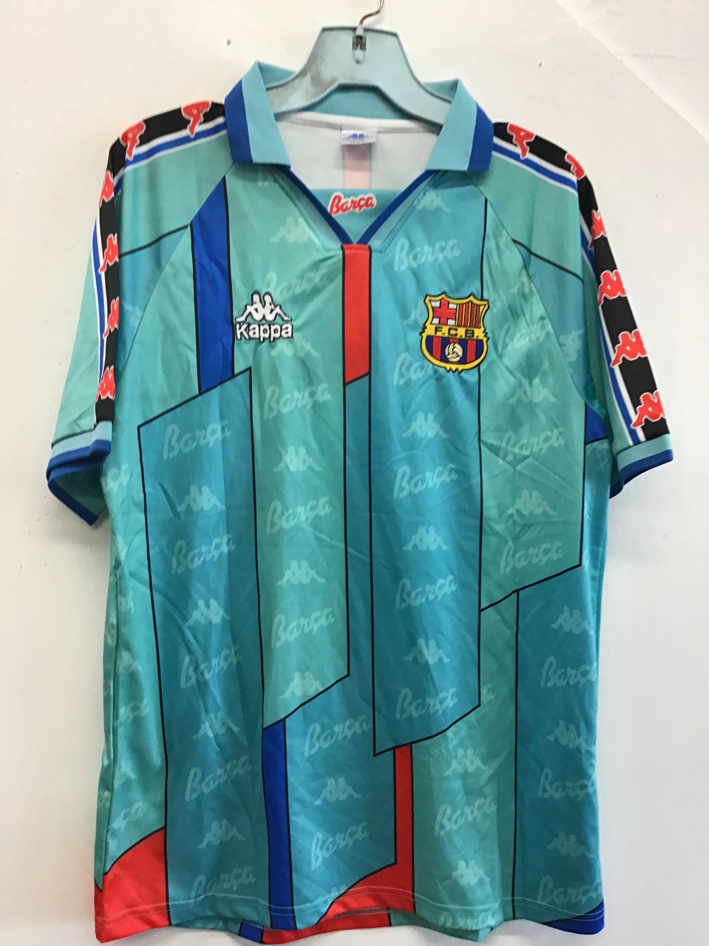 Kappa FCB Barca Figo #7 Jersey Shirt, Size L