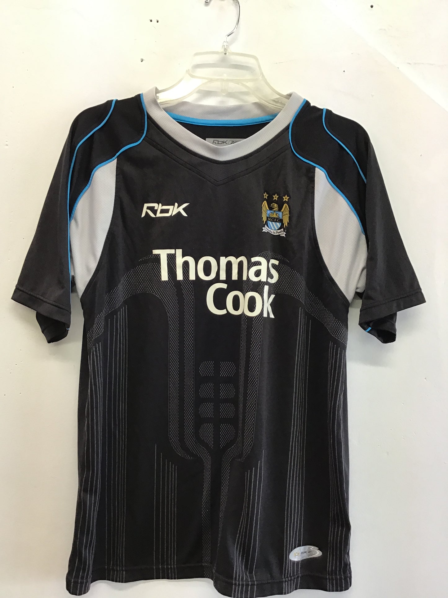 Reebok Manchester City Thomas Cook Authentic Jersey, Size M