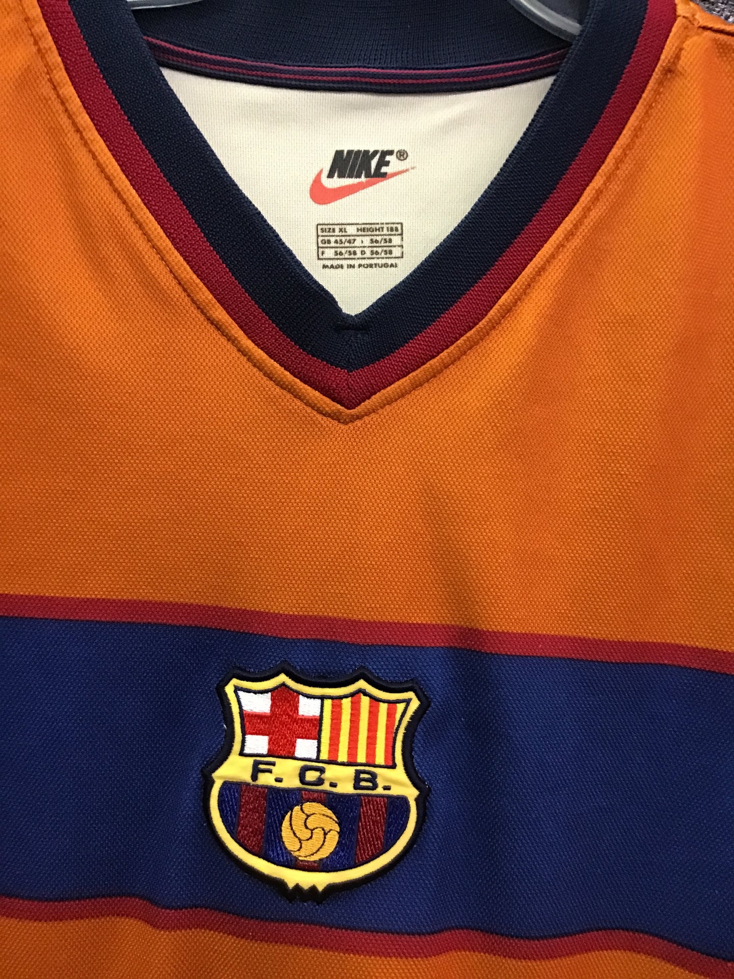 Vintage FC Barcelona Club FCB Nike Shirt,  XL