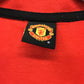 Vintage Manchester United Red Vneck Tshirt, Size L