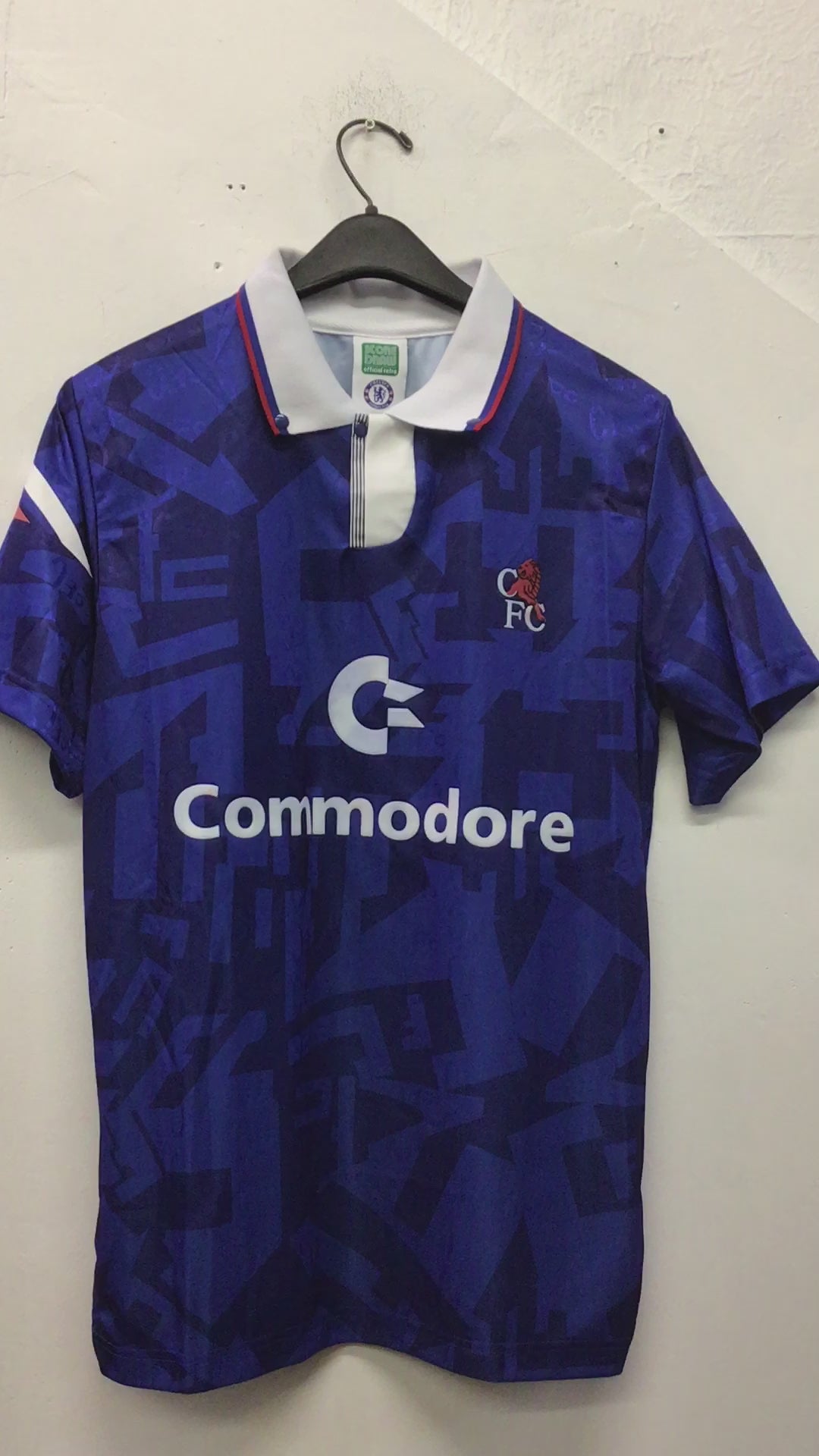 Scoredraw Retro Chelsea FC Commodore Shirt, Size M – Crazyrichardsoldit