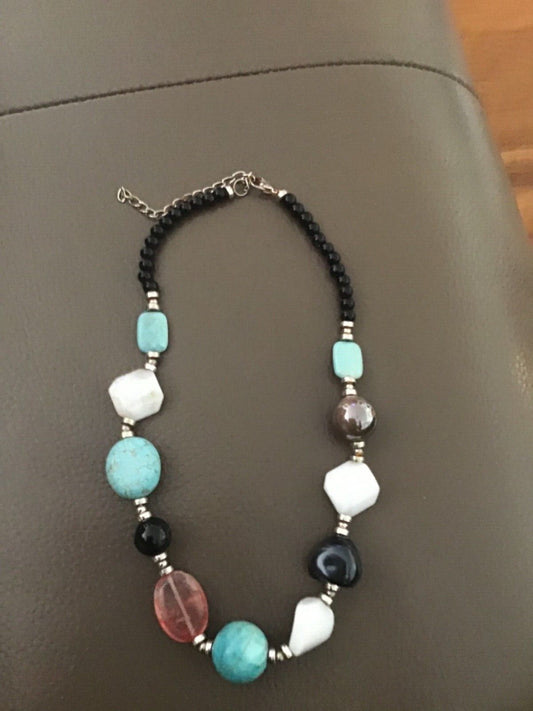 Multi Gemstone Beaded Necklace