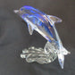Dynasty Gallery Art Glass Dolphin Porpoise Paperweight Sculpture Figurine