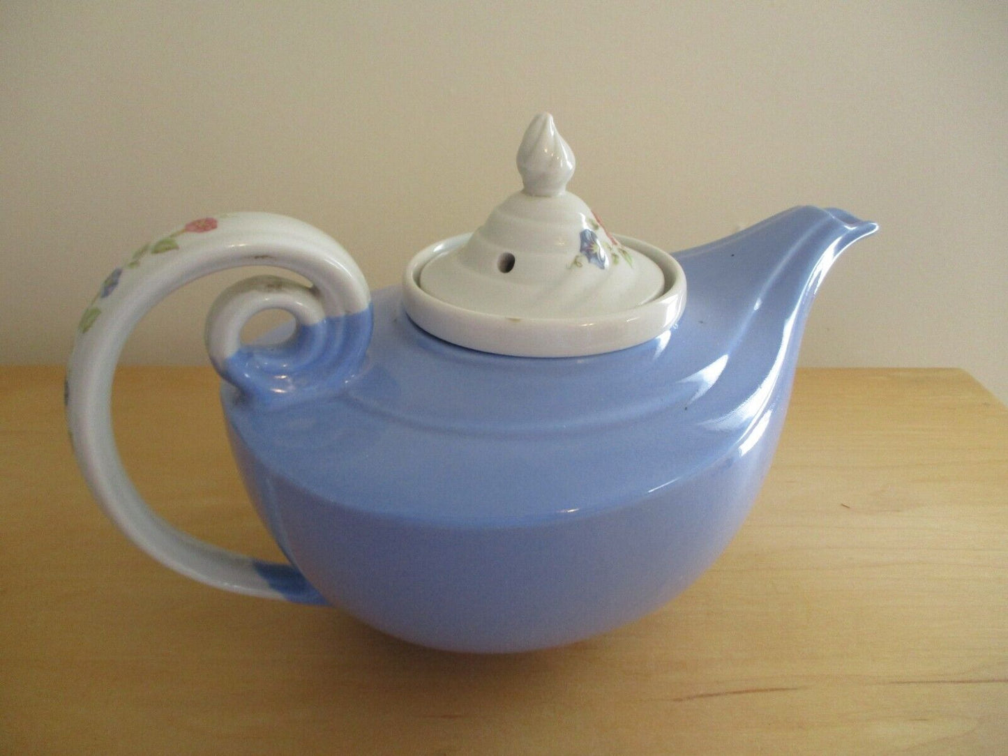Vintage Halls Superior Quality Kitchenware Bone China Floral Aladdin Teapot