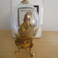 Franklin Mint Limited Edition Disney The Lion King Gold Footed Glass Egg Figure