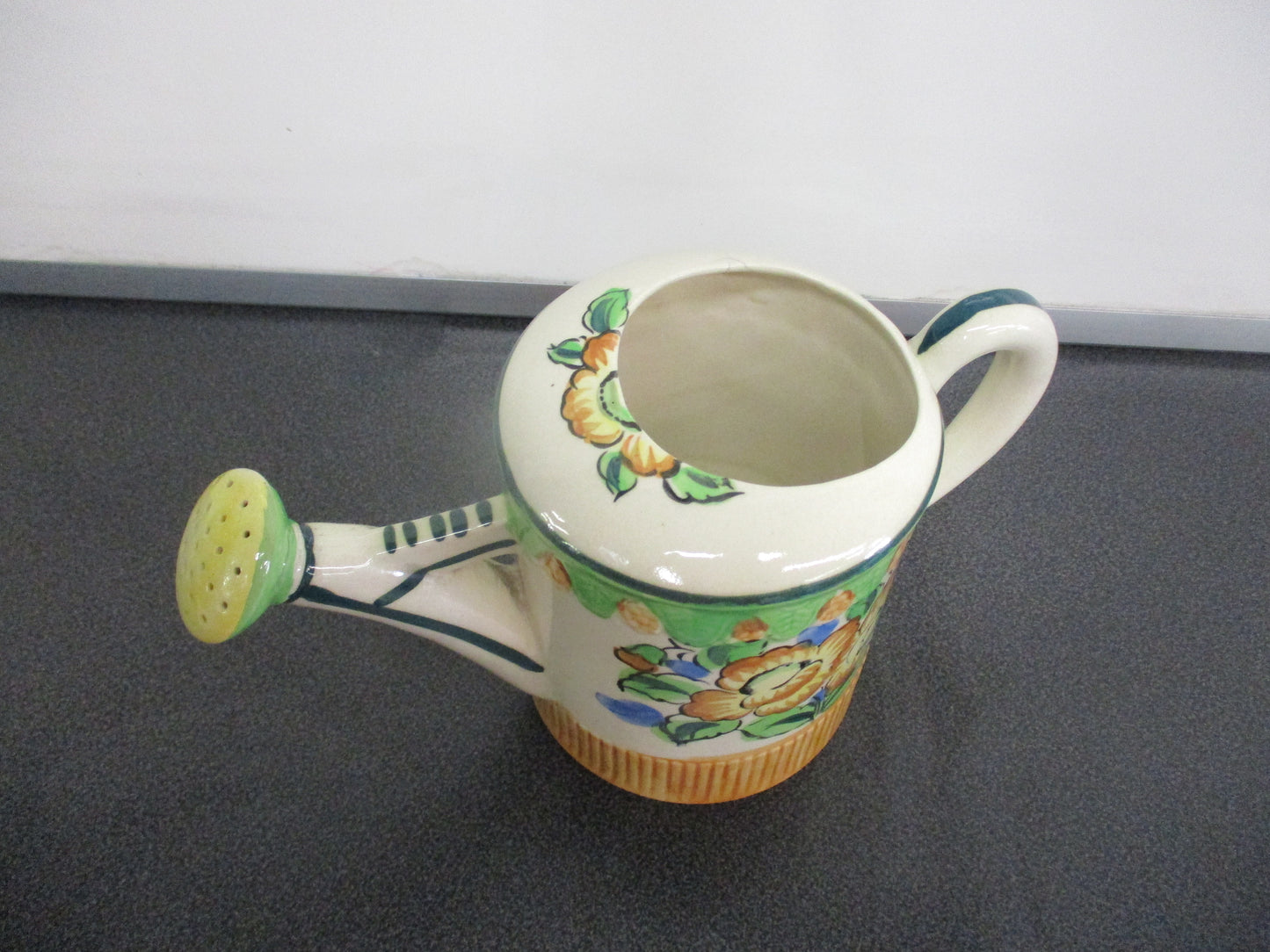 Moriyama Porcelain Decorative Watering Can 6 1/2" tall